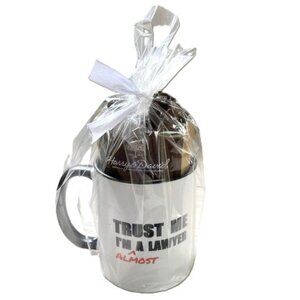 Trust Me I'm Almost a Lawyer Mug with Harry and David Attorney GIFT SET